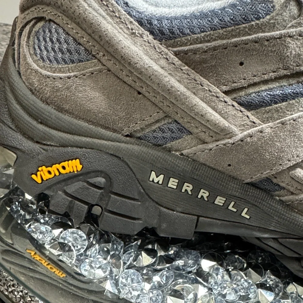 Merrell Vibram Gray and Blue Athletic Shoes NWOT 10 - Picture 3 of 17